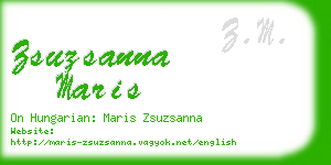 zsuzsanna maris business card